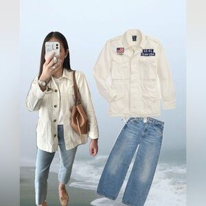 NWT canvas utility jacket